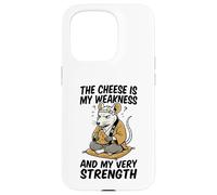 Carcasa para iPhone 15 Pro El Queso es mi Debilidad Funny Rata Meme Vintage Ratas Broma