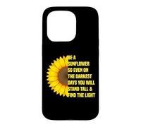 Carcasa para iPhone 15 Pro El Sol de Girasol Encuentra inspiración en días Oscuros