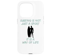 Carcasa para iPhone 15 Pro El Surf no es Solo un Deporte, es una Forma de Vivir