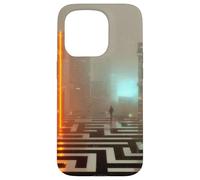 Carcasa para iPhone 15 Pro El umbral de neón - Cyberpunk Dystopian City Art