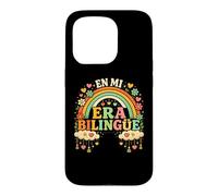 Carcasa para iPhone 15 Pro En Mi Era Bilingüe Diseño de Profesor de Lengua Dual