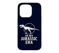 Carcasa para iPhone 15 Pro En mi era jurásica, Divertidos fósiles prehistóricos de Dinosaurios T-Rex