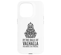 Carcasa para iPhone 15 Pro En Valhalla los Valientes Viven para Siempre - Odin Viking Mythology