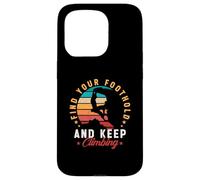 Carcasa para iPhone 15 Pro Encuentra tu Punto de Apoyo y Sigue escalando Rock Boulder Vintage