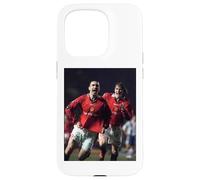 Carcasa para iPhone 15 Pro Eric Cantona David Beckham GOL Celebración Hombre Utd Fútbol