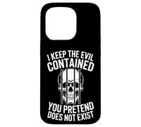 Carcasa para iPhone 15 Pro Es Divertido Decir Que guardo el Mal Contenido: Calavera Oscura