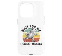 Carcasa para iPhone 15 Pro Espérame Tengo piernas lentas Funning Turtle Running