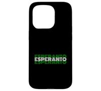 Carcasa para iPhone 15 Pro Esperanto - Diseño de Texto de lenguaje de Estilo Retro de los años 70