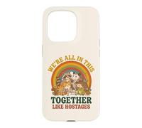 Carcasa para iPhone 15 Pro Estamos Todos Juntos como rehenes Funny Animal Retro 3