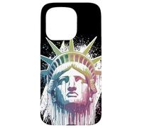 Carcasa para iPhone 15 Pro Estatua de la Libertad, EE.UU., Nueva York, Gotham, américa diseño