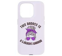 Carcasa para iPhone 15 Pro Este Badass ES UN Guerrero DE SJOGREN Purple Ribbon Meme