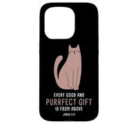 Carcasa para iPhone 15 Pro Every Good & Purrfect (Gift) is from Above - James 1:17 Cat