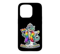 Carcasa para iPhone 15 Pro Fabuloso Rainbow Pride-o-Saurus Rex