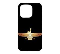 Carcasa para iPhone 15 Pro Faravahar Símbolo de nacionalismo iraní Zoroastrismo