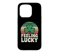 Carcasa para iPhone 15 Pro Feeling Lucky Retro Casino Humor St Patricks Day Vibes