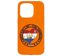 Carcasa para iPhone 15 Pro Feliz Día del Rey Holandés Fiyne Koningsdag Bandera de los Países Bajos