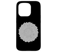 Carcasa para iPhone 15 Pro Fibonacci Girasol Semilla Espiral Sagrada Naturaleza Geometría Arte