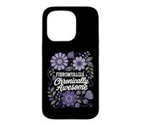 Carcasa para iPhone 15 Pro Fibromialgia crónicamente Impresionante diseño Floral de Dolor crónico