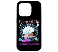 Carcasa para iPhone 15 Pro Fiesta de Sirenas de Padre de cumpleaños para papá Negro