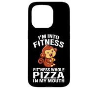 Carcasa para iPhone 15 Pro Fitness Pizza Pet Monkey Lover