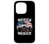 Carcasa para iPhone 15 Pro Flag Truck July Fourth July 4th Independence Day American