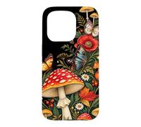 Carcasa para iPhone 15 Pro Flora Botánica Seta Amanita Naturaleza