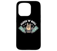 Carcasa para iPhone 15 Pro Floss Rock and Roll Dentista Oficina Dental Humor Música