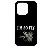 Carcasa para iPhone 15 Pro Fly Fishing Brook Dry Fly Atando Fisherman I'm So Fly