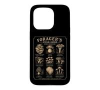 Carcasa para iPhone 15 Pro Forager's Field Guide Setas comestibles Vintage Botanical