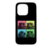 Carcasa para iPhone 15 Pro Fotomatón Eastern Box Turtle Pop Art Divertido para Amantes de Las Tortugas