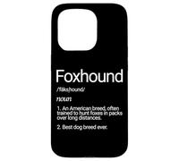 Carcasa para iPhone 15 Pro Foxhound Raza de Perro Desfeminación Fox Hound Dogs
