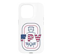 Carcasa para iPhone 15 Pro FPV Drone & Bandera Americana - Quadcopter USA Pilot Patriotic