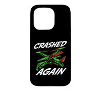 Carcasa para iPhone 15 Pro FPV Drone Pilot Quadcopter Crashed Again