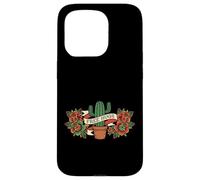 Carcasa para iPhone 15 Pro Free Hugs Cactus Funny Old School Traditional Tattoo Style