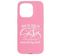 Carcasa para iPhone 15 Pro Friends Side by Side Miles Apart Sisters Connected by Heart
