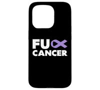 Carcasa para iPhone 15 Pro Fuck Cancer - Camiseta con Texto en alemán Fuck Esophageal Cancer Awareness