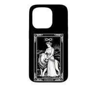 Carcasa para iPhone 15 Pro Fuerza Mayor Arcanos Tarot Cartas Leo Zodiaco Oculto Astrología