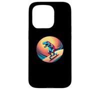 Carcasa para iPhone 15 Pro Fun Dinosaur Skateboarder Skater Design