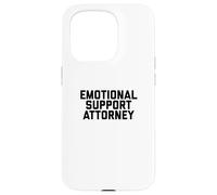 Carcasa para iPhone 15 Pro Fun Emotional Support Attorney Lawyer Joke