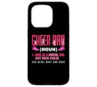 Carcasa para iPhone 15 Pro Funny Cheer Dad Definición Best Dad Ever Cheerleading