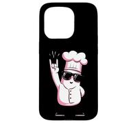 Carcasa para iPhone 15 Pro Funny Chef Rockstar Cook Retro Style Rosa Diseño