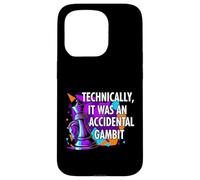 Carcasa para iPhone 15 Pro Funny Chess Player Accidental Gambit Blunder Quote