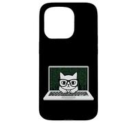 Carcasa para iPhone 15 Pro Funny Coding Cat Computer Tech Ingeniero desarrollador de Software