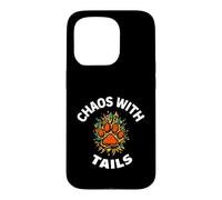 Carcasa para iPhone 15 Pro Funny Dog Owner Chaos with Tails Pet Lover