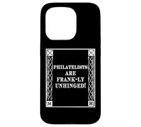 Carcasa para iPhone 15 Pro Funny Frank-LY Unhinged Pun Stamp Collecting Collector
