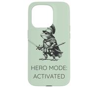 Carcasa para iPhone 15 Pro Funny Frog Humor. Roman Soldier Toad Hero Mode Activated