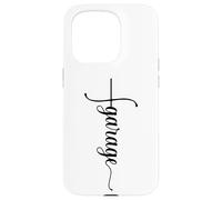 Carcasa para iPhone 15 Pro Funny Garage Car Mechanic Husband Dad - Señal de Cruz Vertical