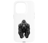Carcasa para iPhone 15 Pro Funny Gorilla Selva Vida Silvestre Naturaleza Poder Animal Arte