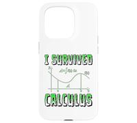 Carcasa para iPhone 15 Pro Funny I Survived Calculus Escuela de Matemáticas