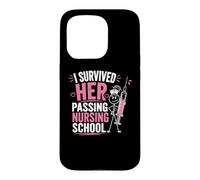 Carcasa para iPhone 15 Pro Funny I Survived Her Passing Nursing School